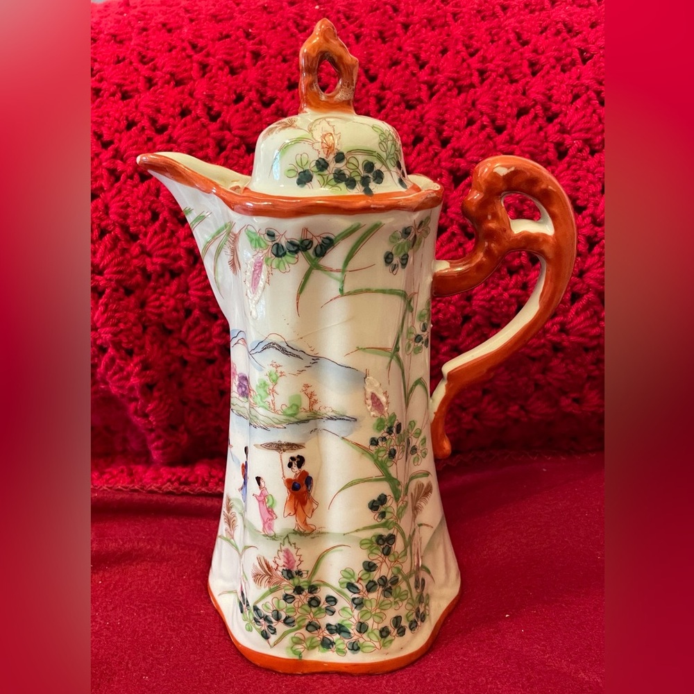 Japanese Chocolate or Coffee Pot Characterized